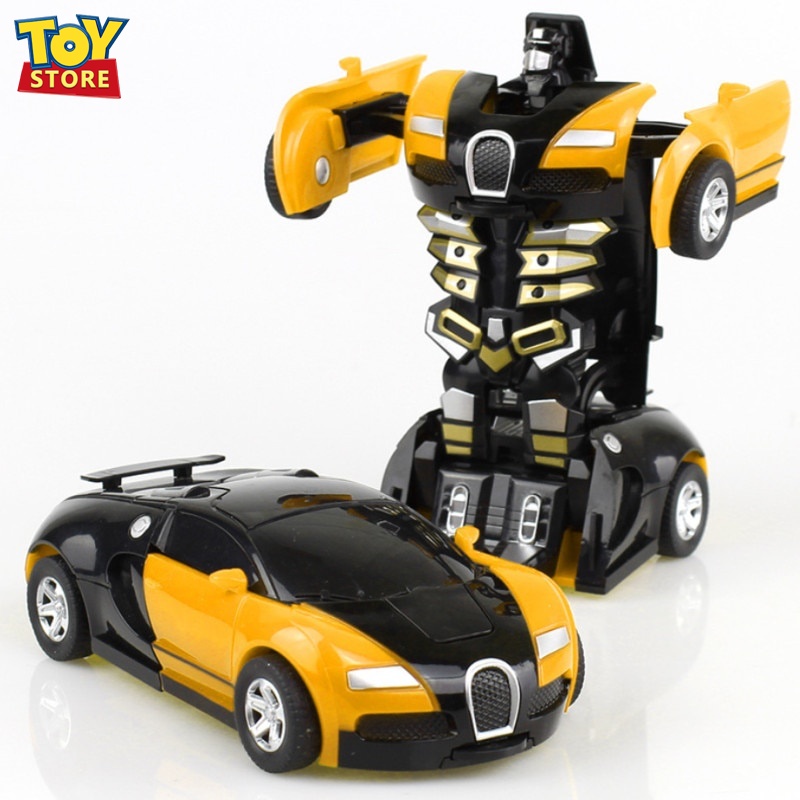 Mainan Olahraga Crash Transformasi Mobil Deformasi Robot Mengubah Mengubah Mobil Sport Kendaraan Model Action Figure Mainan untuk Anak Laki-laki