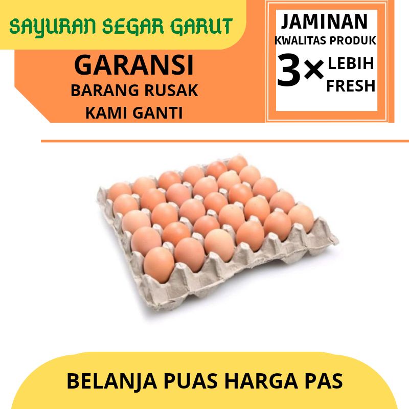 

Telur Ayam Negri Kualitas Bagus 1kg by Sayuran Segar Garut