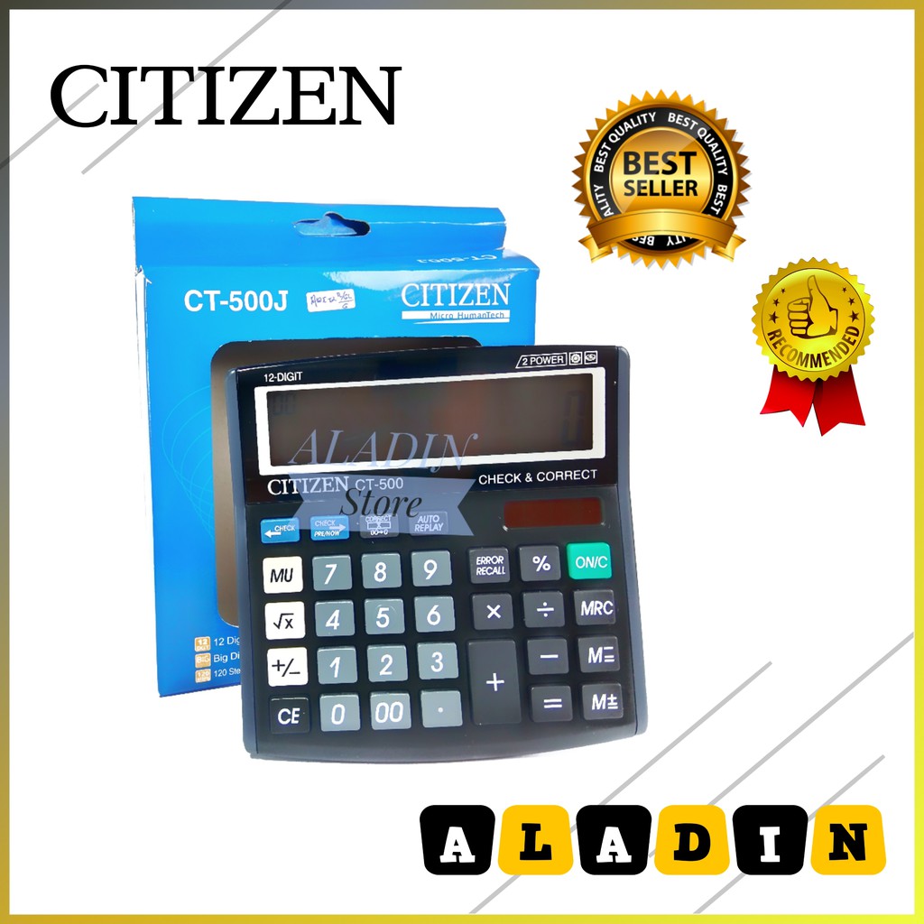 

KALKULATOR CITIZEN 12 DIGIT GROSIR MURAH CT 500J