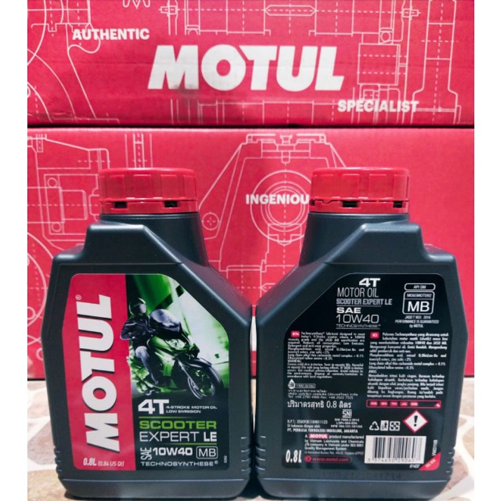 motul scooter expert sae 10-40 jaso MB teknologi sintetic 800 ml for all matic 100% original