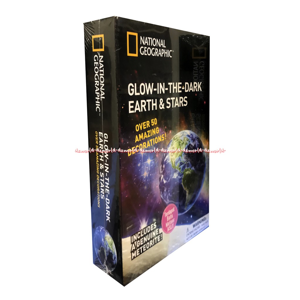 National Geographic Glow In The Dark Earth &amp; Stars Kit Mainan Merakit Bumi Bintang