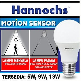 Lampu Led sensor Gerak 13W / Hannochs Led Motion Sensor 13W