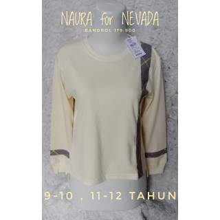  Nevada  9 10 11 12 tahun sweater kaos  outer anak  perempuan 