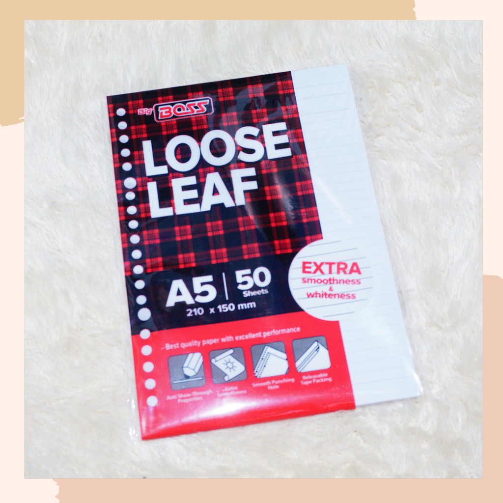 

LOOSE LEAF BIG BOSS A5 ISI 50 BERGARIS