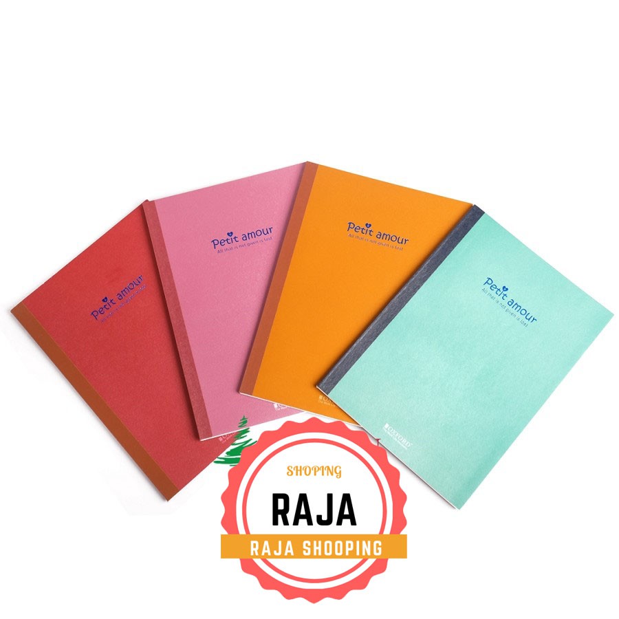 

Buku Tulis A5 Petit Amour OXFORD-Korea Japan Fancy Colorful Notebook-Merah-ihha.store