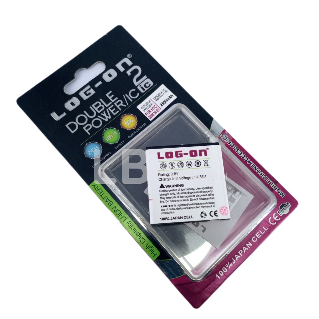 LOG - ON HTC Desire 300 | 301 | 301E | BP6A100 Baterai Double IC Protection Battery Batre