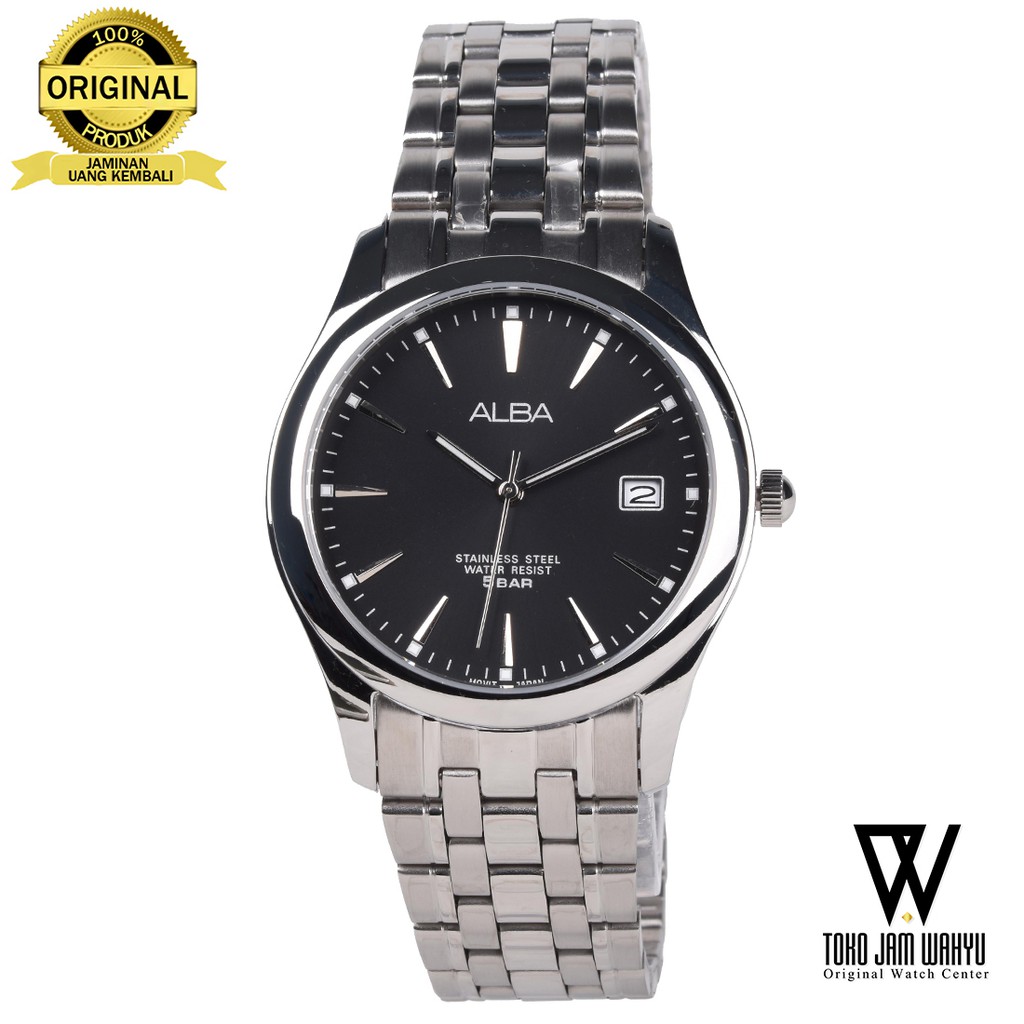 Alba AXHK97X1 Jam Tangan Pria - Silver - Stainless Steel Bracelet