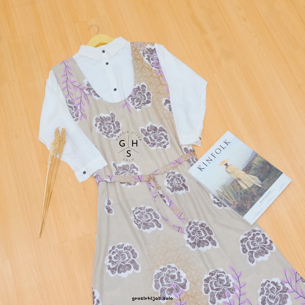 (RPA) GAMIS THIVI ROSE KOMBINASI RAYON PREMIUM