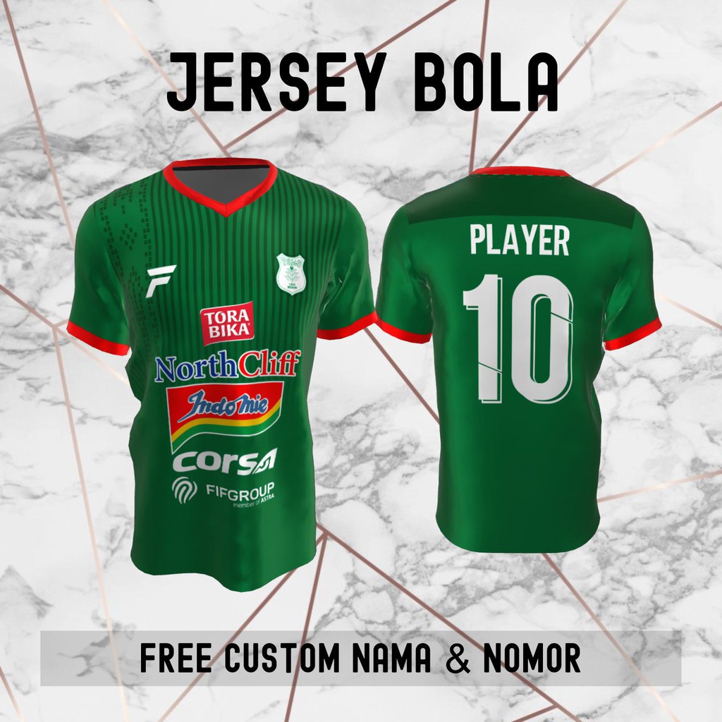 Jersey PSMS Medan Klub Bola Baju Kaos Custom Nama dan Nomor Punggung - 566