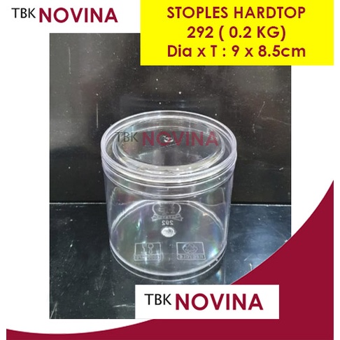 STOPLES KUE TOPLES DESSERT JAR BULAT HARDTOP 292