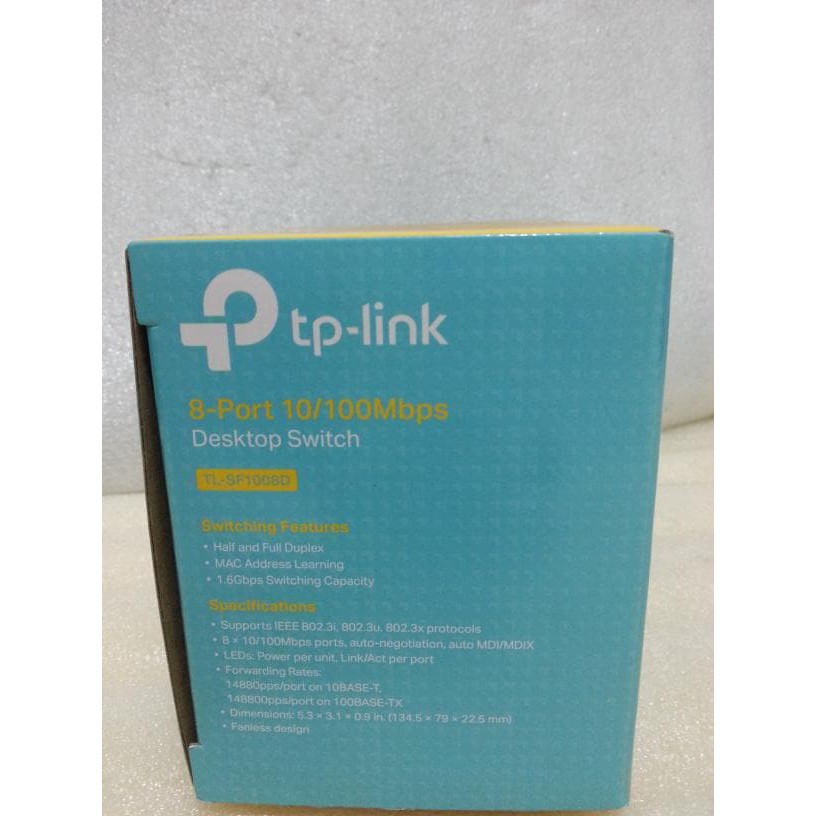 TP-LINK  SWITCH 8PORT 10-100Mbps TL-SF1008D