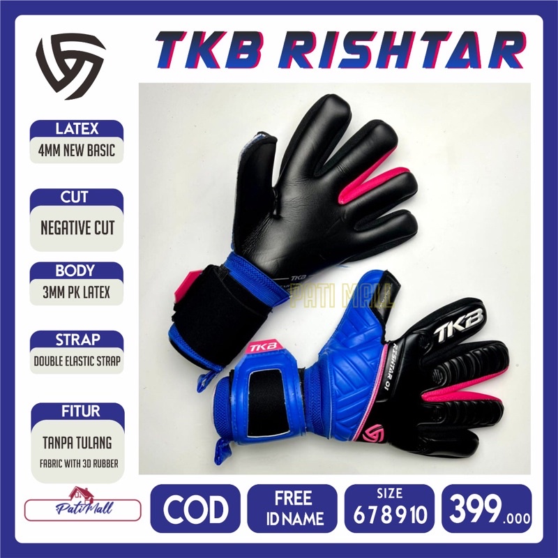 TKB V RISHTAR 2022 Series Sarung Tangan Kiper Impor ARES MEDUSA POSEIDON (FREE ID NAME)