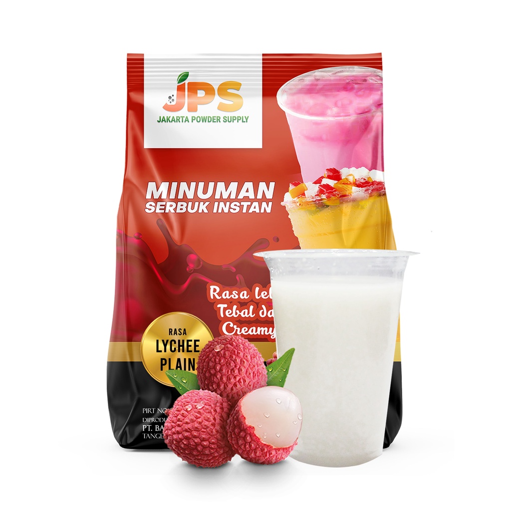 

JPS Lychee Plain Serbuk Powder Bubuk Minuman 1 Kg