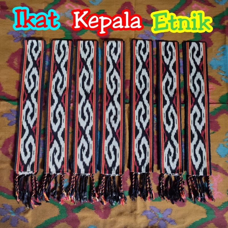 Scarf Etnik Dayak, Ikat Kepala Etnik Tenun Termurah Terlengkap