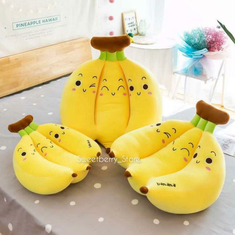 Boneka Banana  Boneka Pisang Bahan Soft Boneka Buah