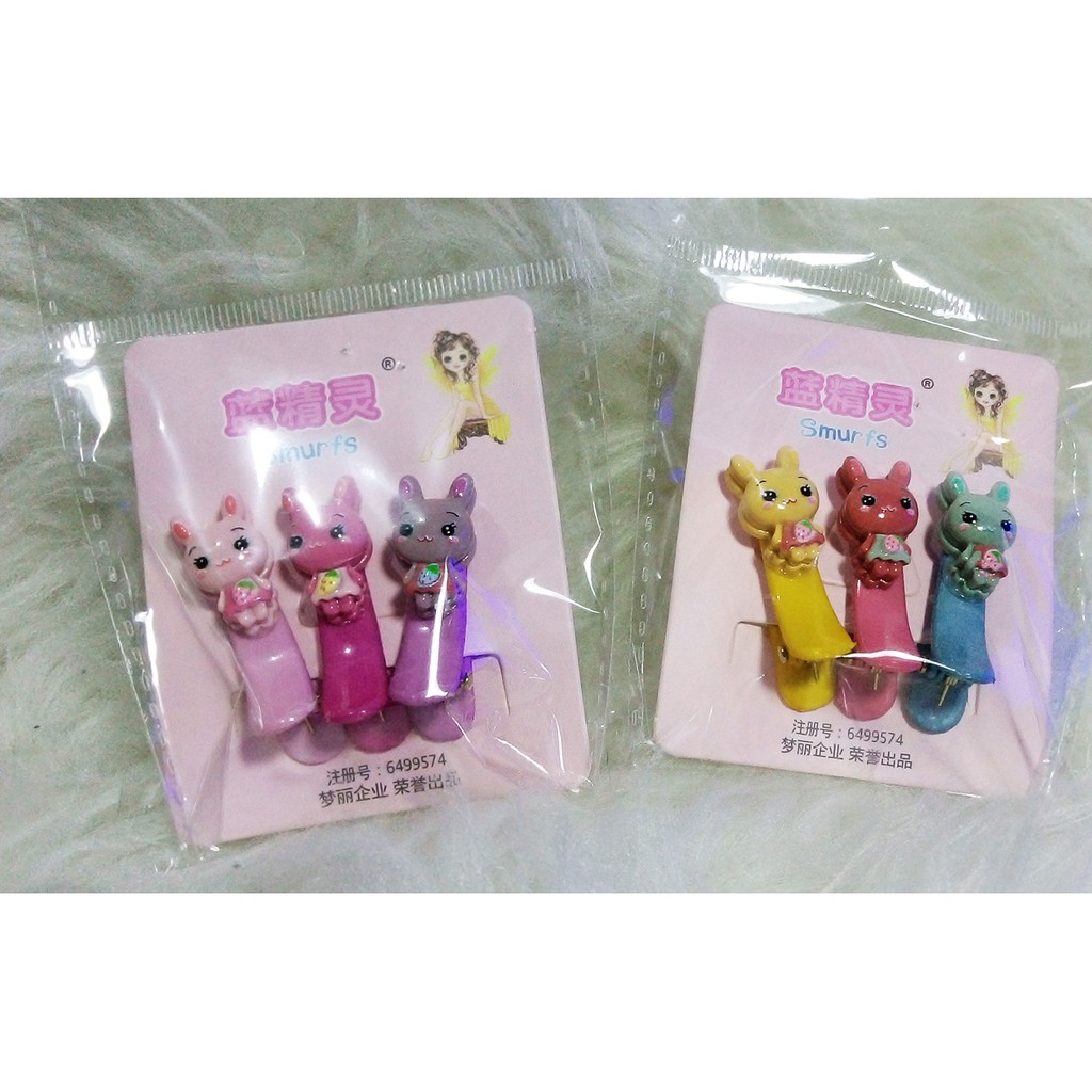 JLP05 Jepit Plastik Karakter Isi 3pc
