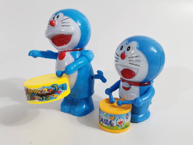 Mainan gendang drum hello Kitty nari doraemon monyet monkey emon hk