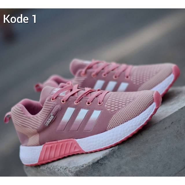 Sepatu Sport Lari Jogging Gym Wanita Adidas Zoom Women