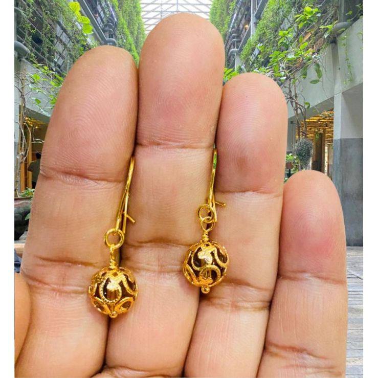 anting gantung wanita//anting batu//anting