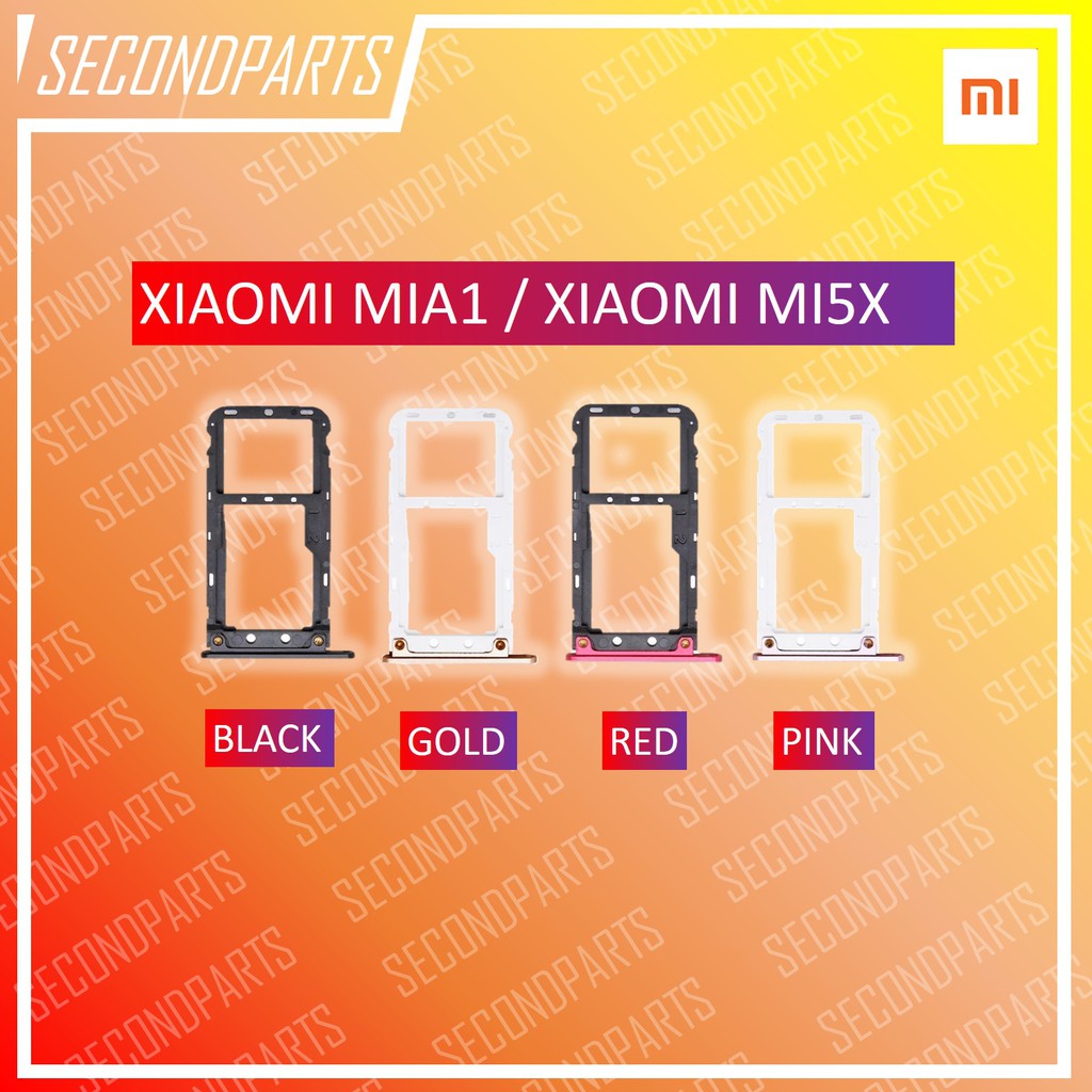 SIM TRAY SLOT SIM LOCK TEMPAT KARTU XIAOMI MIA1 / MI5X / MI A1 ORIGINAL