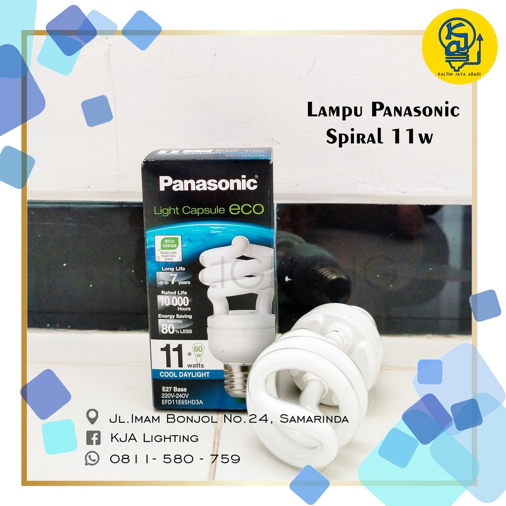 Lampu Panasonic Spiral ECO 11 watt