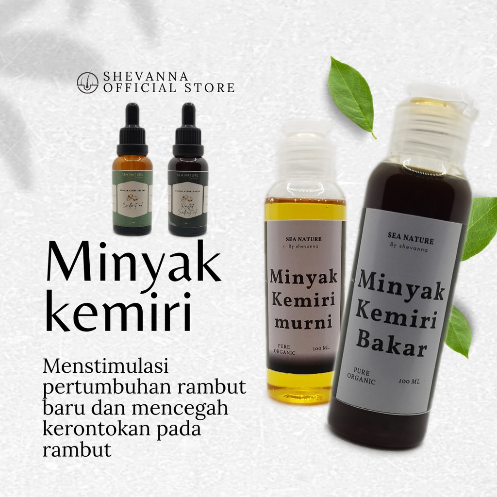 Minyak Kemiri asli | Minyak Kemiri bakar | Penumbuh Rambut | Penghitam Rambut | Penyubur Rambut | Treatment Rambut Sea Nature