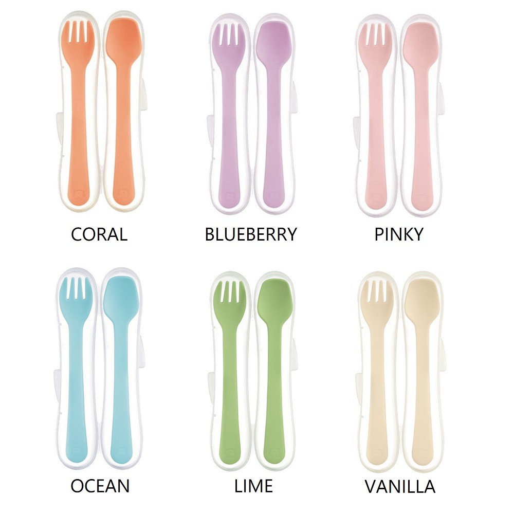 Simba Spoon Fork with Case Sendok Garpu Anak Bayi dengan Kotak Wadah cocok untuk Traveling