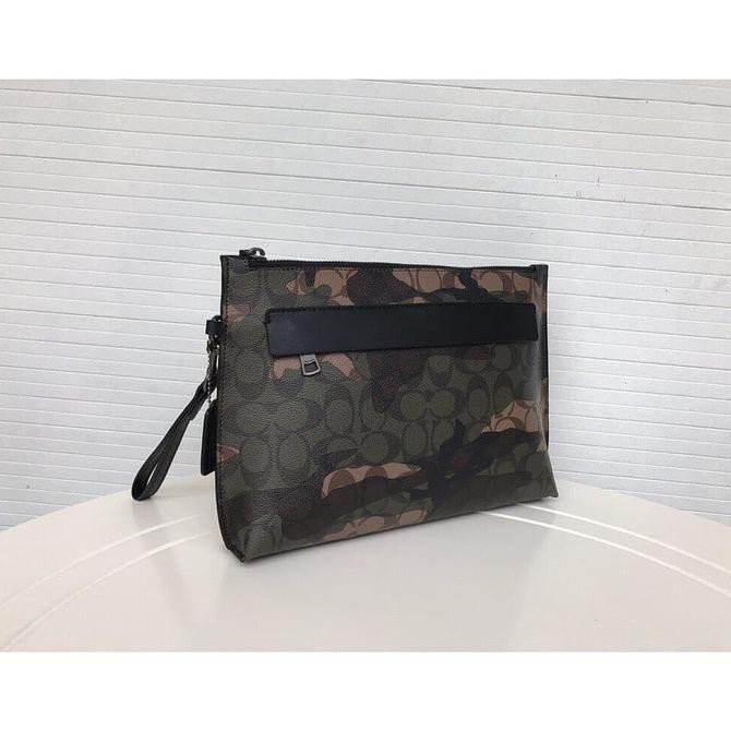 clutch coach signature cmouflag / handbag coach / tas tangan coach