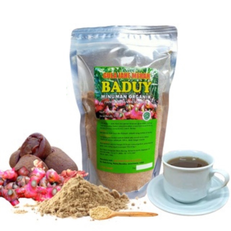 

Gula Jahe Merah Baduy - Minuman Organik - Bandrek -(250 grm) - Gula Aren + Jahe merah