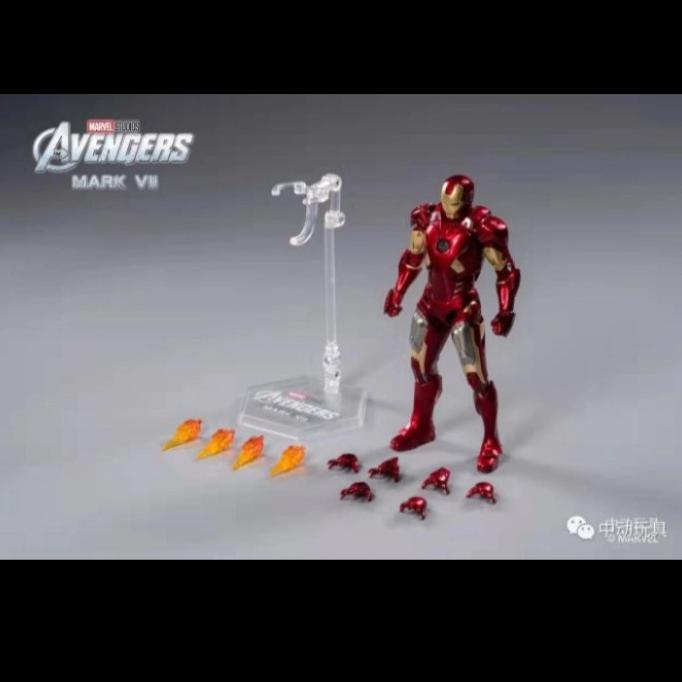 ZD TOYS ORIGINAL MARVEL AVENGERS IRONMAN 2 IRON MAN MARK 7 FIGURE