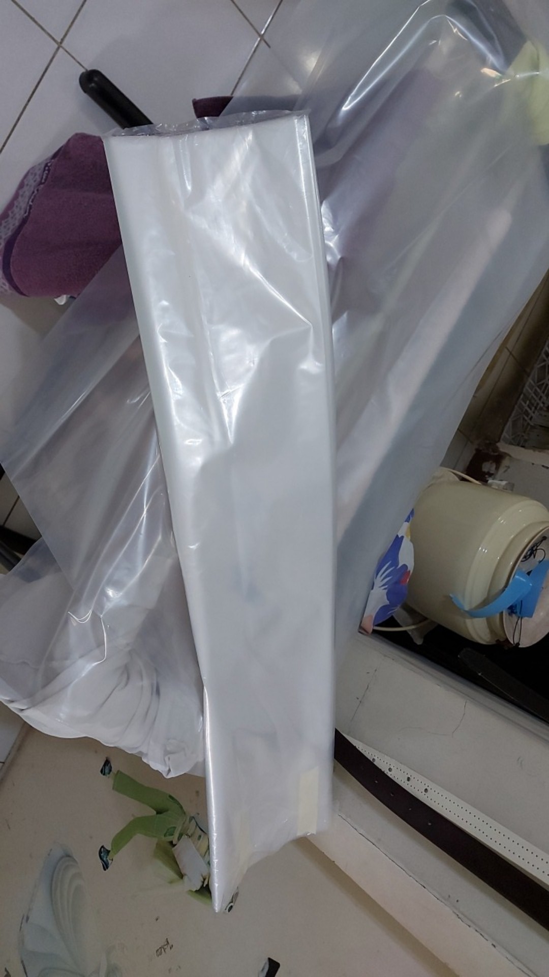 Kantong Plastik Bening Pe Tebal Besar 75x130 Plastik Laundry Jumbo Putih 75 X 130