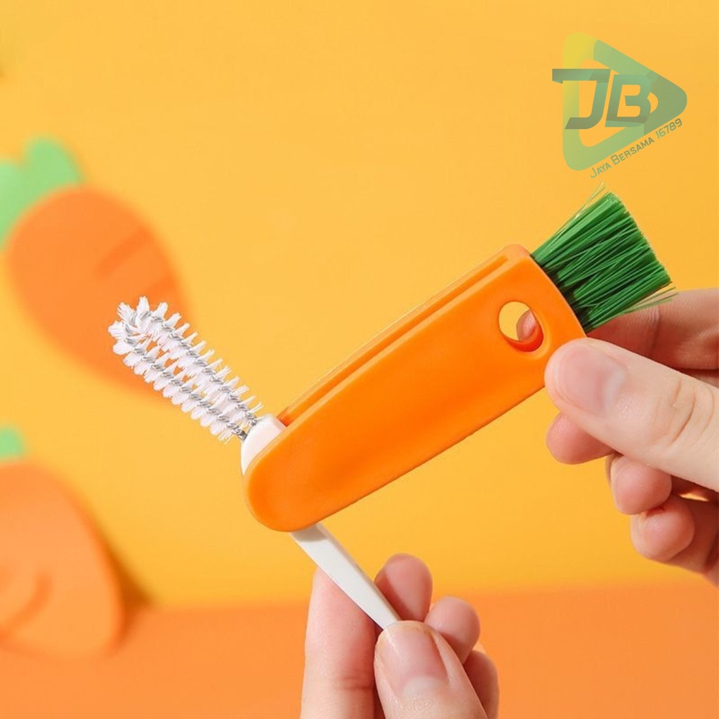 RT55 SIKAT BRUSH CUCI PEMBERSIH CELAH TUTUP BOTOL MINUM SUSU 3IN1 JB5352