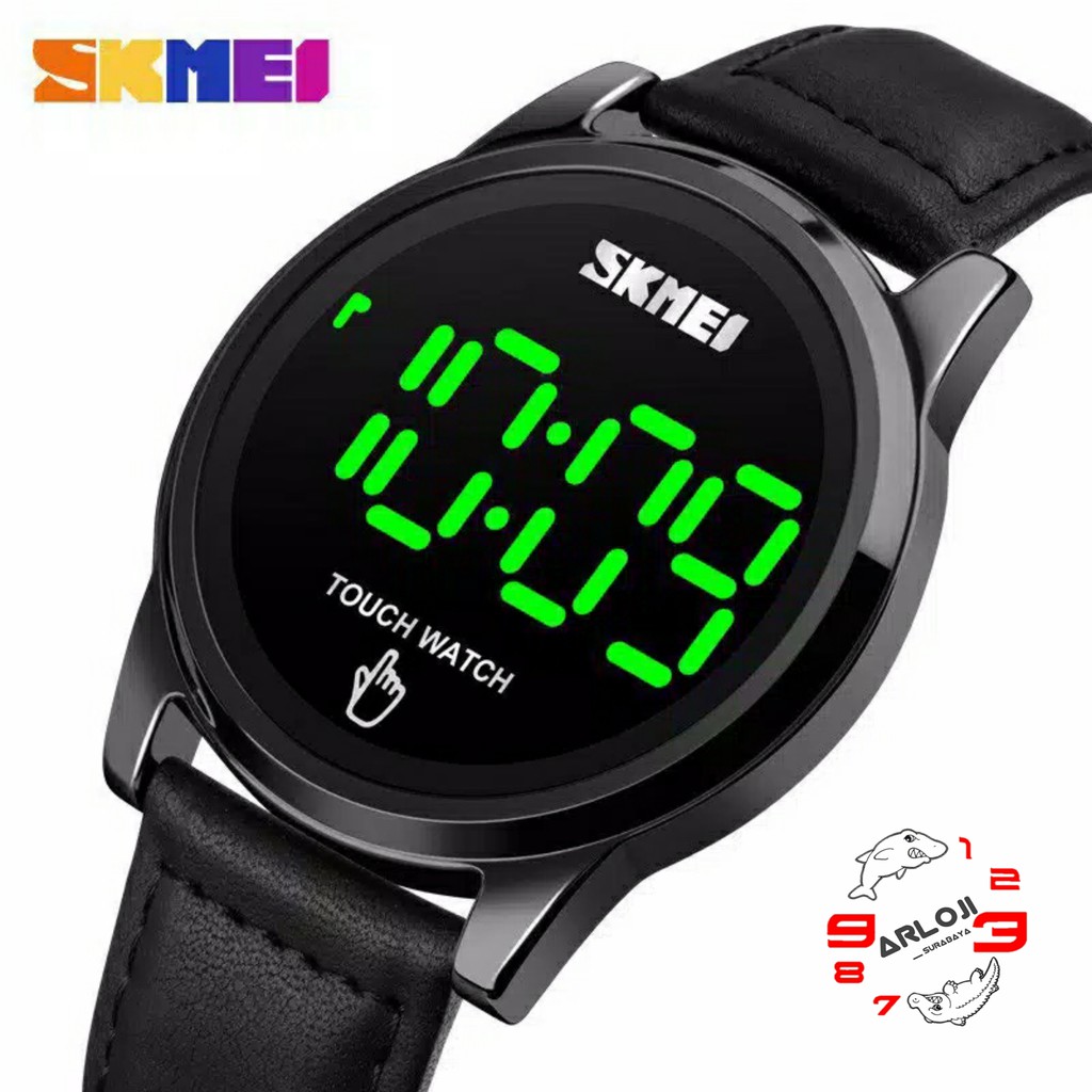 Arloji_Surabaya • Jam Tangan SKMEI 1684 Original Digital ToucWatch Tali Kulit