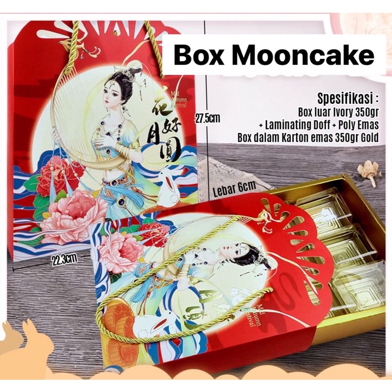 

Kotak Box Mooncake / Dus Packaging Hampers Kue Bulan Mid Autumn Festival #F