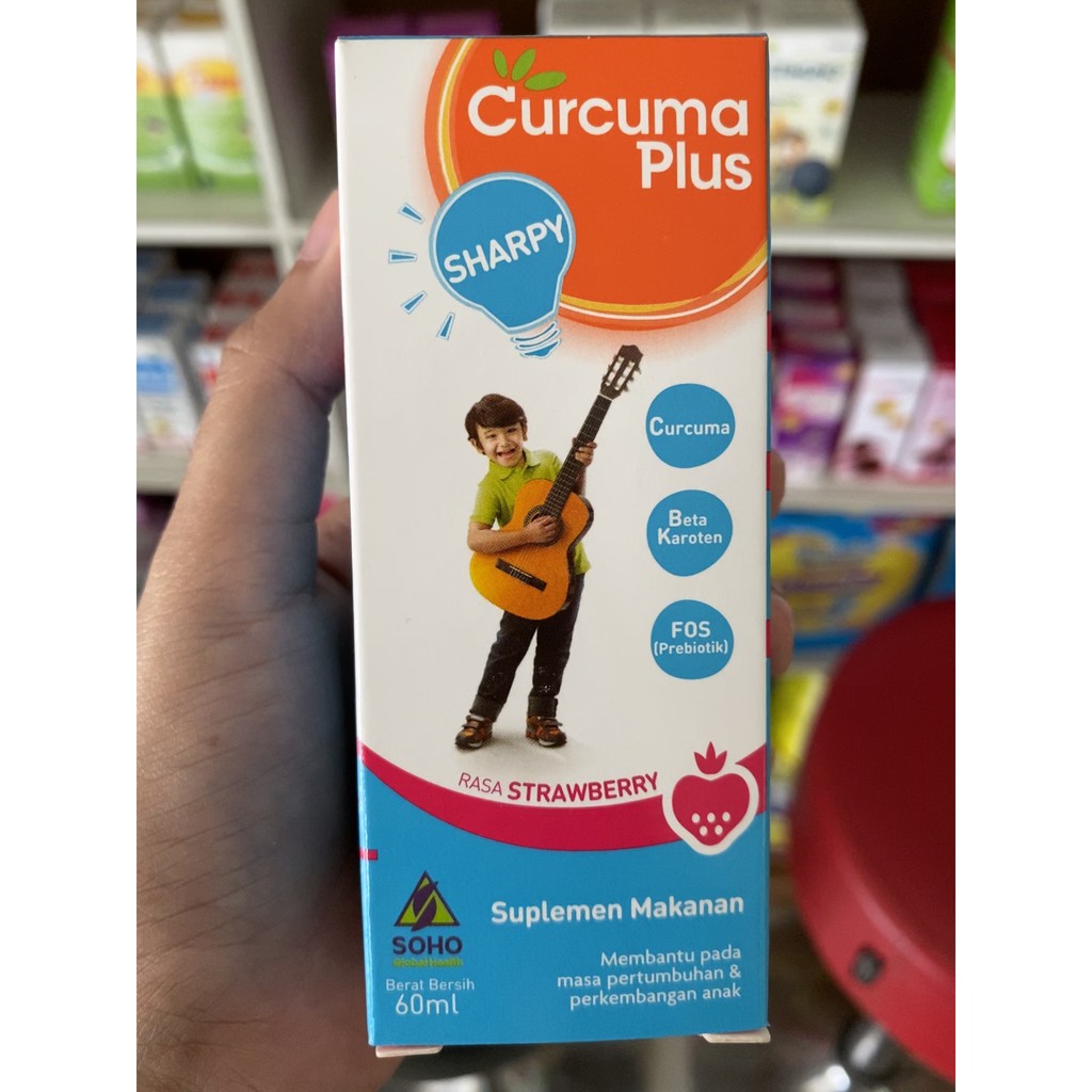 

CURCUMA PLUS SHARPY SYRUP STRAWBERRY/JERUK/BLACKCURRANT 60 ML