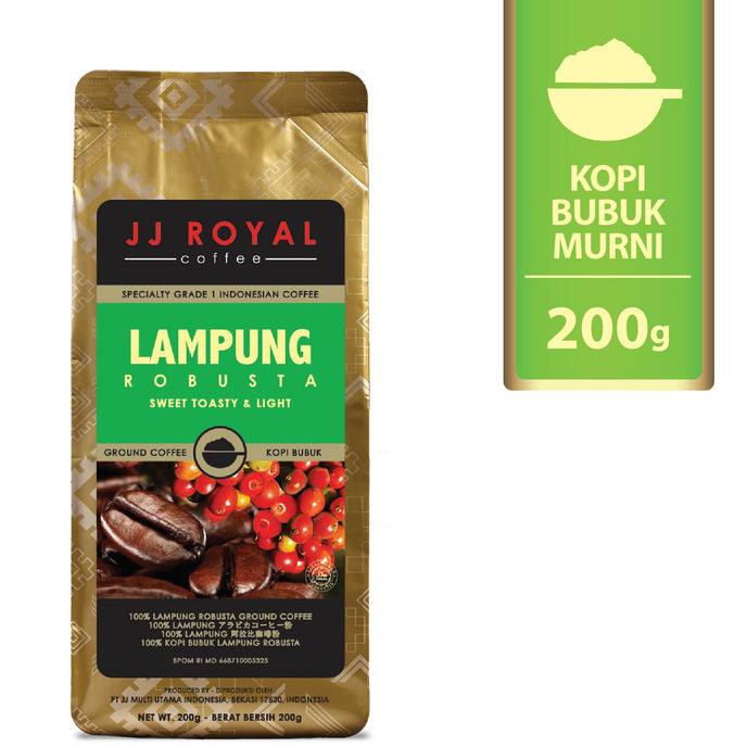 

Coffee/Kopi JJ Royal Lampung Robusta Ground Bag 200g