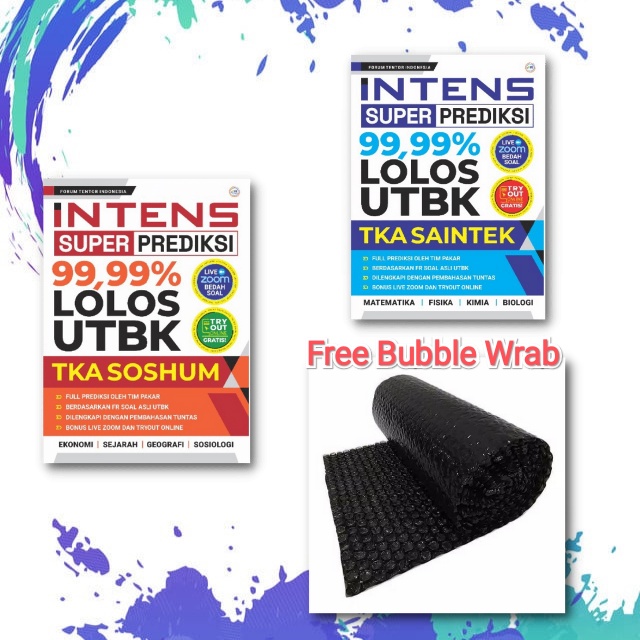 Buku Intens Super Prediksi 99,99% Lolos UTBK TKA SOSHUM
