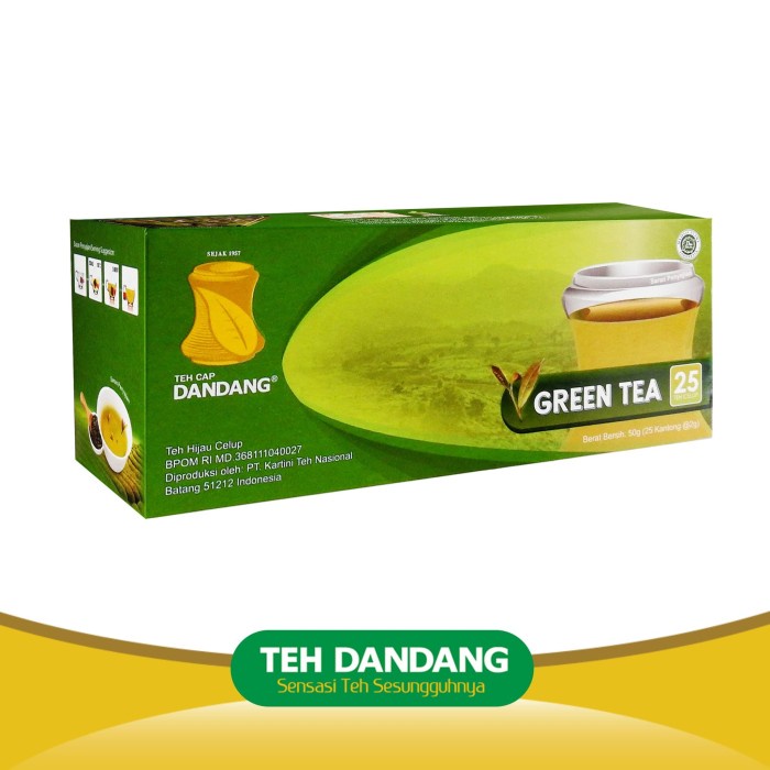 

TEH-DAUN- TEH DANDANG GREEN TEH CELUP 25 PCS -DAUN-TEH.