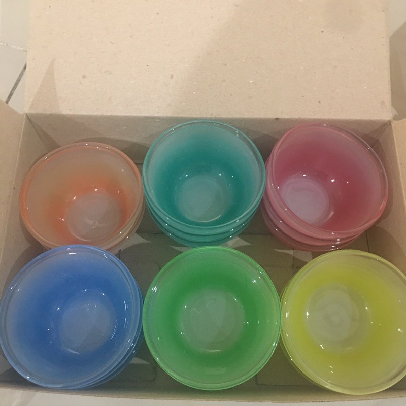 Mangkuk Kecil Warna Kobokan Kaca Warna Mangkok Sambal Murah