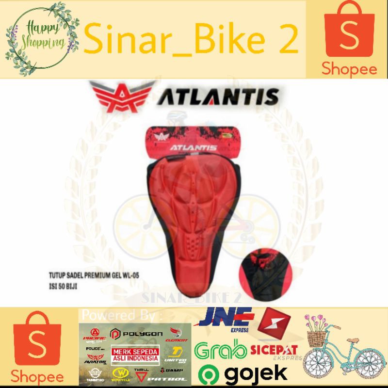 Cover Sadel Sepeda Sarung Jok Sepeda Gel Atlantis