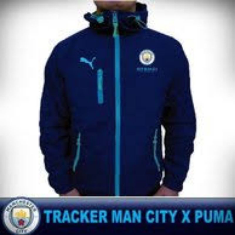 JAKET TRACKER CLUB BOLA FUTSAL TRAINING MANCHESTER CITY ZIPPER HOODIE UNISEX PRIA WINDBREAKER MURAH