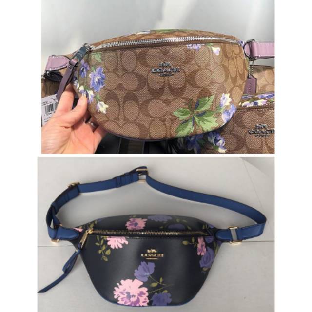 Bumbag Coach Flower signature waist bag