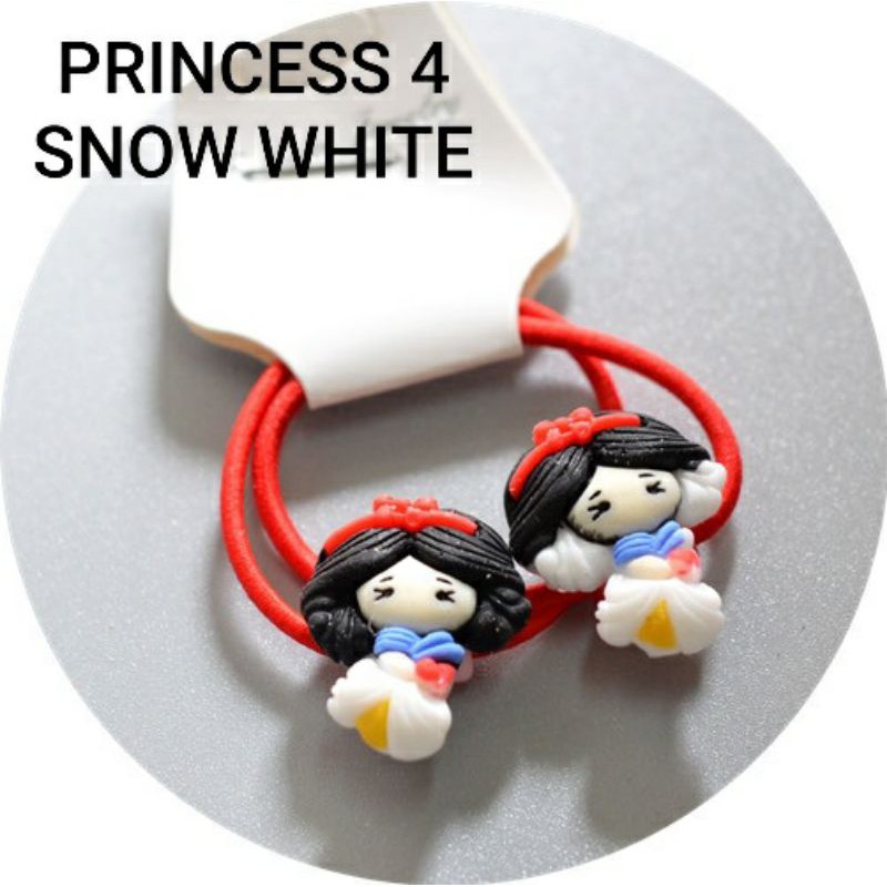 KARET RAMBUT ANAK MOTIF PRINCESS MERMAID / IKAT RAMBUT CLAY PRINCES / AKSESORIS / MAINAN ANAK LUCU