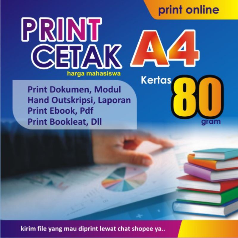 

PRINT/CETAK DOKUMEN/JASA PRINT KERTAS 80GSM