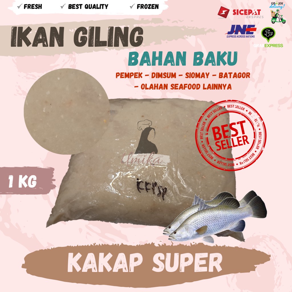 

IKAN GILING KAKAP SUPER BAHAN BAKU PEMPEK DIMSUM SIOMAY BATAGOR CILEGON SERANG ASLI PALEMBANG