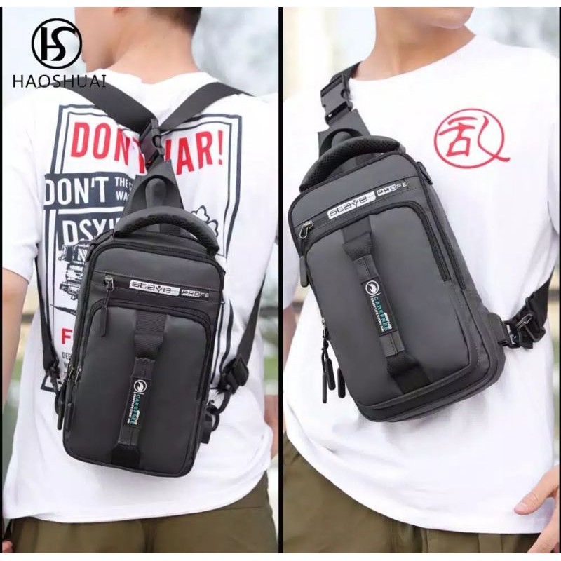 Tas Multifungsi Slingbag Waistbag Pria Import