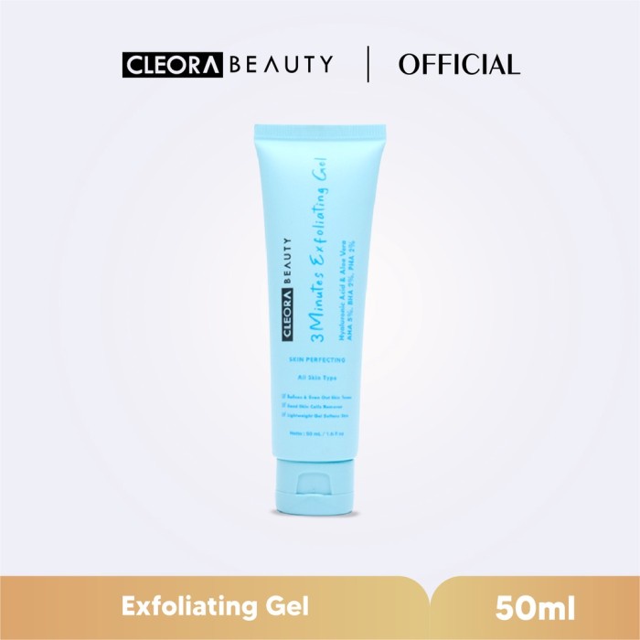 CLEORA 3 MINUTES EXFOLIATING GEL BPOM 50ML