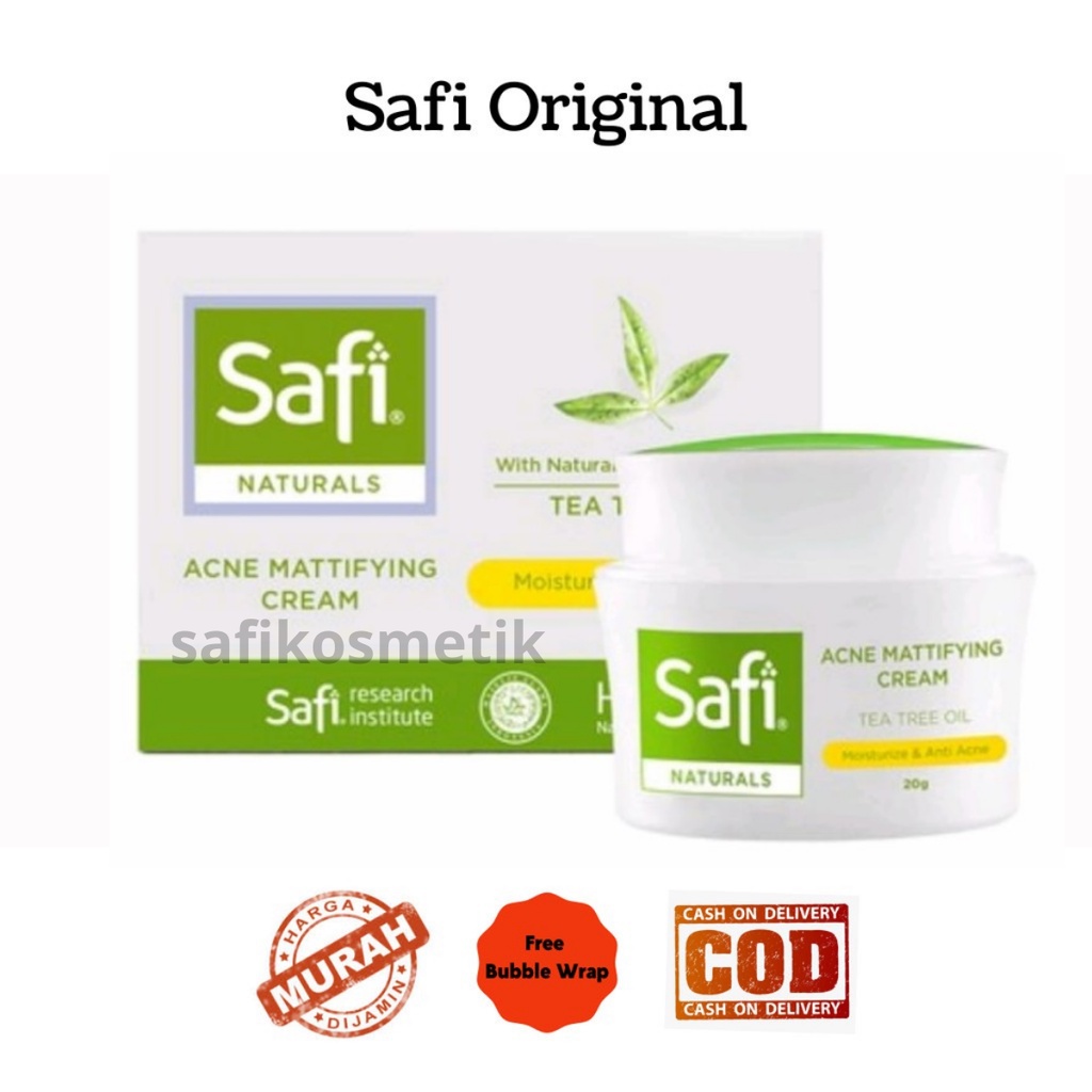 Jual Safi Naturals Acne Mattifying Cream Tea Tree Oil 20gr | Shopee