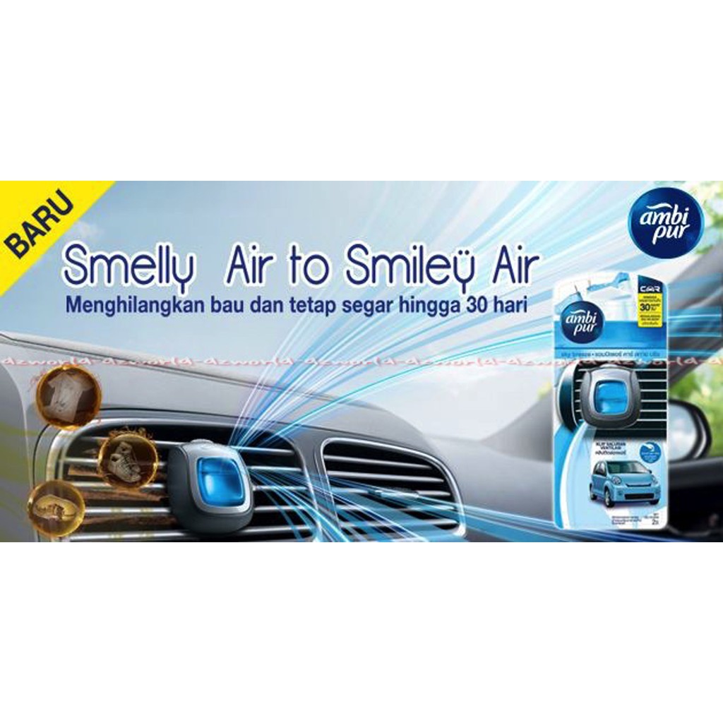 Ambi pur Car Pengharum Mobil AmbiPur Car Mini Clip 30 day 30 Hari Ambipoer cars