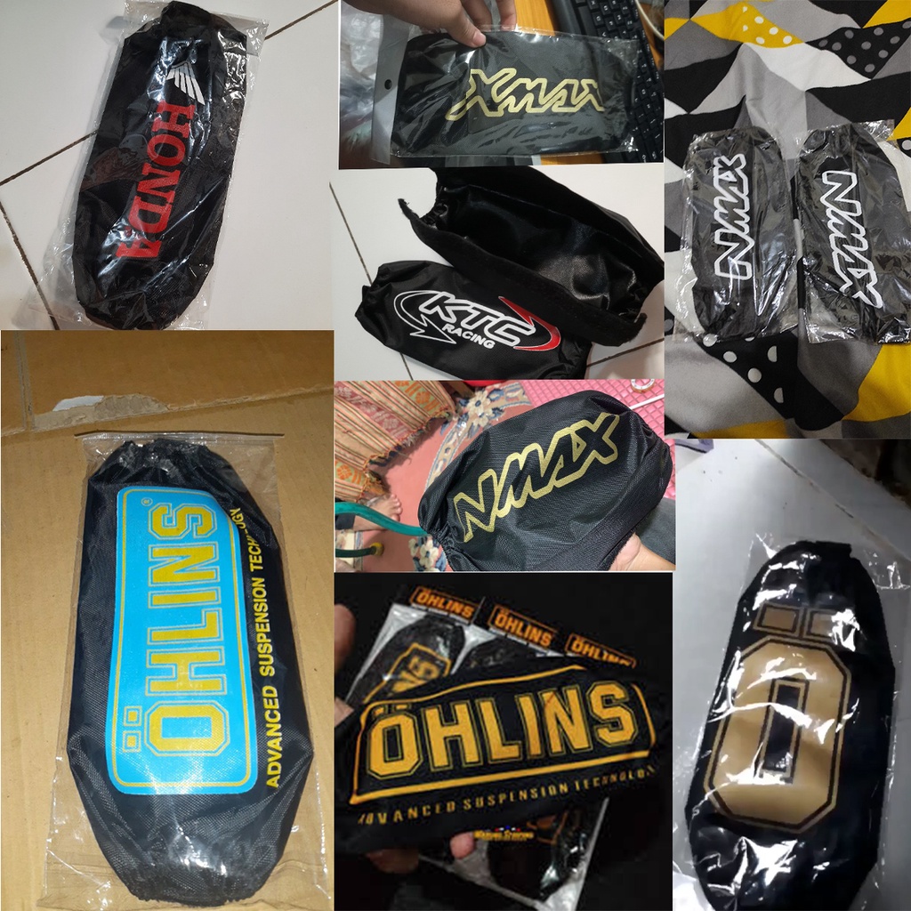

Sarung shockbreaker, Cover Shock, pelindung shock belakang Sepeda motor universal, Honda, Yamaha, Suzuki, Daytona, RCB, Ohlins, Nmax, Showa, TK Racing, KTC, Aerox